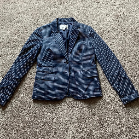 J. Crew Schoolboy Dotted Blazer SIZE 2 - Picture 1 of 5